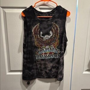 Harley-Davidson Black Tank Top with Winged Emblem